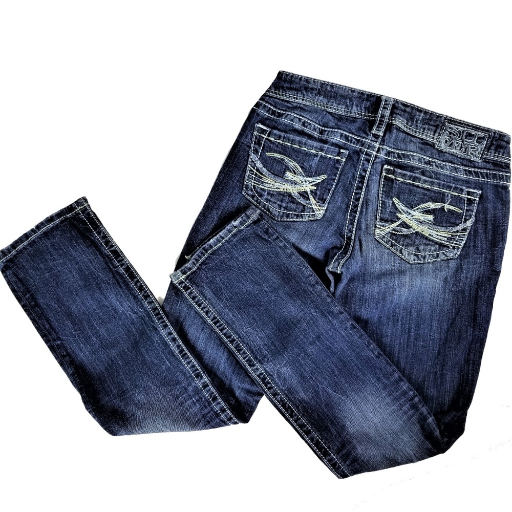 Silver Berkley Straight leg Jeans Dark Wash 27 - Picture 3 of 7